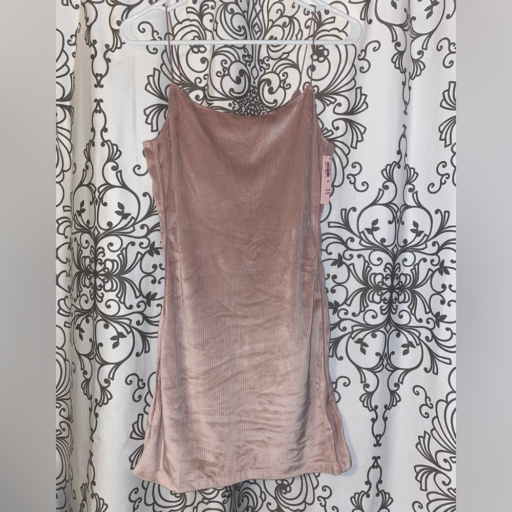 Victorias Secret Velvet Blush mini dress